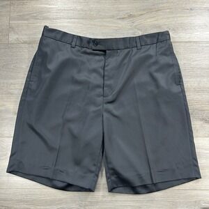 Lyle & Scott Men's Size 38 Charcoal Flat Front‎ 9" Comfort Shorts